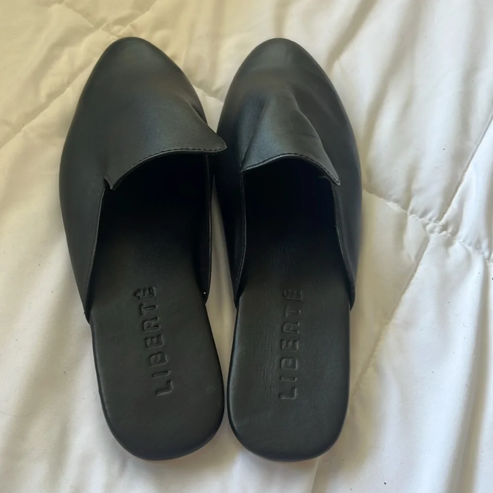 New Liberte Leather black the Modern Mule.  Multiple sizes - Picture 8 of 9